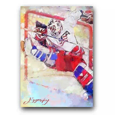 Mike Richter #3 Art Card Limited 10/50 Edward Vela Signed (New York Rangers) • $4.99