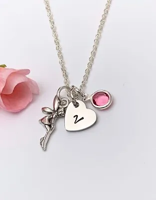 £9.50 • Buy CHILDS Children’s Fairy Initial Birthstone Personalised Heart Necklace Christmas