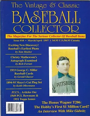 Vintage & Classic Baseball Collector Magazine  Issue # 10   VCBC • $8