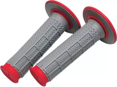 Renthal MX Tapered Dual Compound Grips - Grey/Red • $20.95