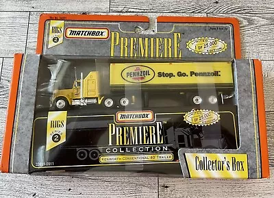 1997 MATCHBOX PREMIERE COLLECTION RIGS SERIES 2 Pennzoil Kenworth Bx162-2 • $17.90