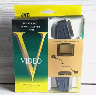 JVC VX~J122 SCART CABLE LEAD 21 PIN To 21 PIN - NEW 1.5 Metre VIDEO SATELLITE TV • £4.99