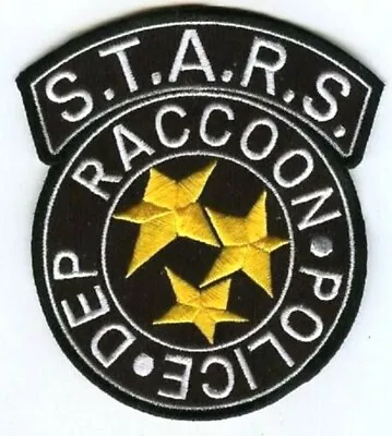 FANCY DRESS HALLOWEEN COSTUME PROP Black PATCH: Raccoon City Police S.T.A.R.S. • $9.99