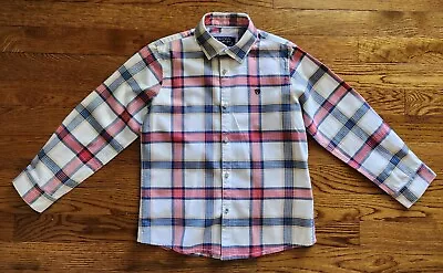 MAYORAL Boys 6 Long Sleeve Buttondown Plaid Shirt • $12.90