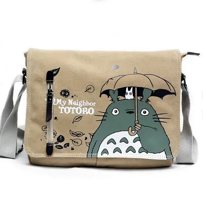 My Neighbor Totoro Shoulder Messenger Bag Boys School Bag Girls Leisure Bag Gift • £16.52