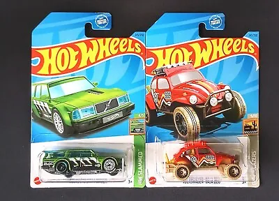 Hot Wheels 2023 Volvo 240 Drift Wagon + Treasure Hunt Volkswagen Baja Bug Lot🔥 • $9