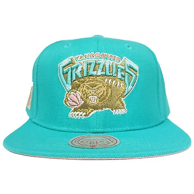 Vancouver Grizzlies Mitchell & Ness Snapback Hat 3D Logo Side Logo Teal Cap NWT • $32.99