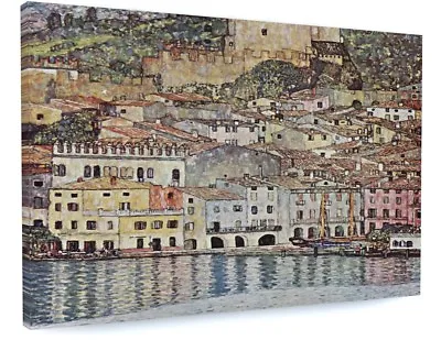 GUSTAV KLIMT Malcena At Lake Garda Italy CANVAS PICTURE LARGE  • £76.70