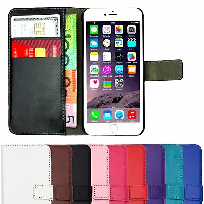 $2.45 • Buy Leather Flip Case Wallet Magnetic Stand Cover For Apple IPhone 7 Plus 8 10 X