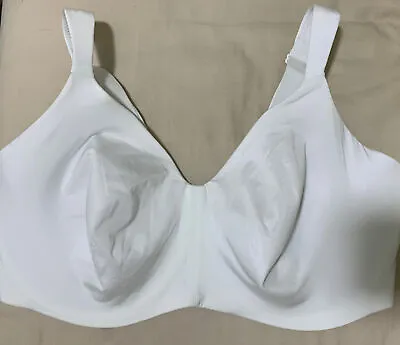 M&S BODY UNDERWIRED MINIMISER SMOOTHING FULL CUP Bra With FLEXIFIT WHITE 34F • $17.39