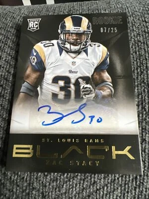 $9.99 • Buy 2013 Panini Black Zac Stacy Rookie Auto LA Rams /25