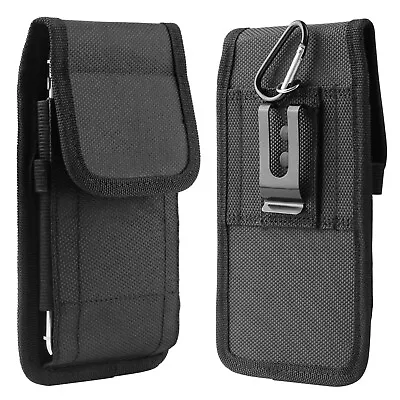 Vertical Cell Phone Holster Pouch Wallet Case With Belt Clip For IPhone Samsung • $7.99