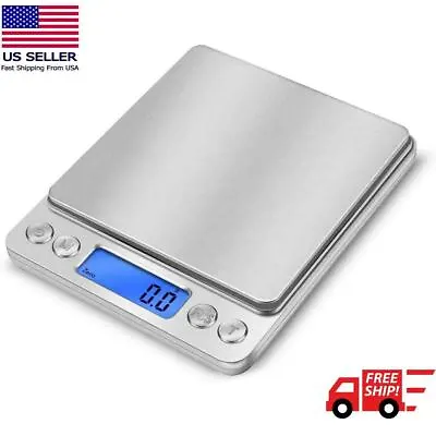 3000g/0.1g Small Digital Kitchen Food Diet Electronic Weight Scale + Manual • $10.79