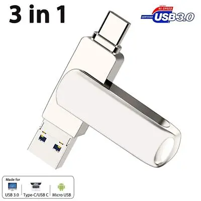 2TB OTG Type-C Micro USB 3.0 Flash Drive Memory Stick For Android Samsung HUAWEI • $15.39