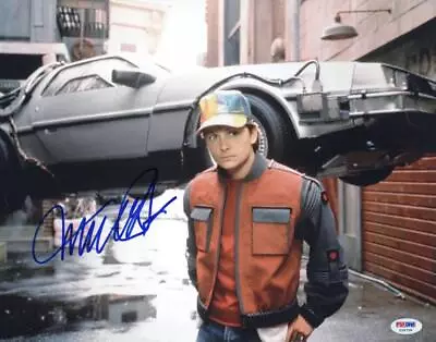 Michael J Fox Signed 11x14 Photo Back To The Future Authentic Autograph Psa Coa • $350