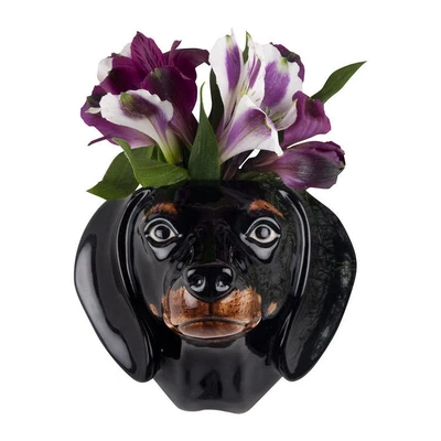 £24.95 • Buy Quail Ceramics - Dachsund Wall Vase