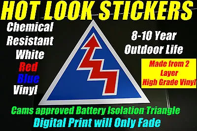 $12.99 • Buy Cams Battery Isolator Decal Sticker Motor Racing Race Rally Drag Drift Hsv Fpv