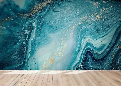 3D Abstract Blue Marble Texture Self-adhesive Removable Wallpaper Murals Wall  • $26.10