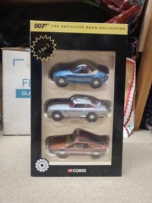 £32.50 • Buy Vintage Corgi 007 The Definitive Bond Collection Model Cars In Original Box