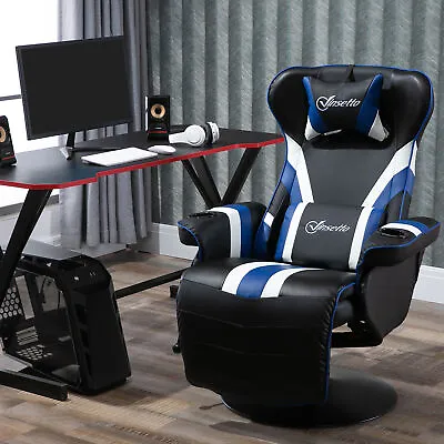 Racing Style Gaming Office Recliner Reclining Video Game Chair • $198.49
