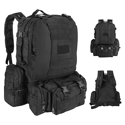 55L Outdoor Military Molle Tactical Backpack Rucksack Camping Bag Travel Hiking • $32.39