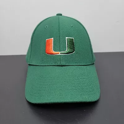 Nike Hat Cap Mens Strap Back Green Miami Hurricanes U Logo Just Do It Team NCAA • $10