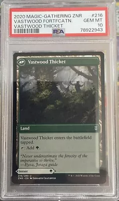 Vastwood Thicket / Fortification 2020 Magic The Gathering Psa 10 🔥🔥🔥 • $2.25