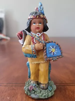 K's Collection American Native 4.5  Tall Resin Child #616425 • $5.99