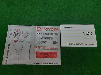 Toyota Landcruiser Owners Handbook 80 Series 05/90-03/98 In Pouch  • $63.80