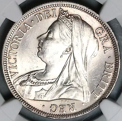 1899 NGC MS 63 Victoria 1/2 Crown Great Britain Sterling Silver Coin (23110702C) • $399