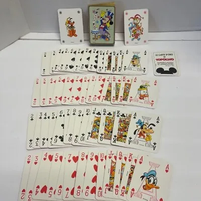 Mickey Mouse Playing Cards By Modiano Very Rare Vintage • $59.99