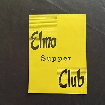 1945 Restaurant Menu LAKE ELMO SUPPER CLUB Billings Montana • $19.99