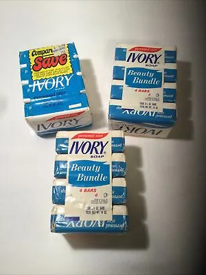 Vintage Lot 12 Ivory Soap Bars Personal Size 3.5oz Each Bundles Of 4 It Floats • $28