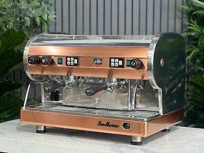 San Marino Lisa 2 Group Brass Stainless Espresso Coffee Machine Commercial Cafe • $2950