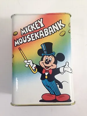 Vintage - Disney Hallmark Mickey Mouse Club Tin Coin Bank Mousekabank • $11.99