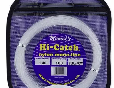 Momoi Hi-Catch Monofilament Leader | 100 Yards | Clear | Pick Line Class • $24.95