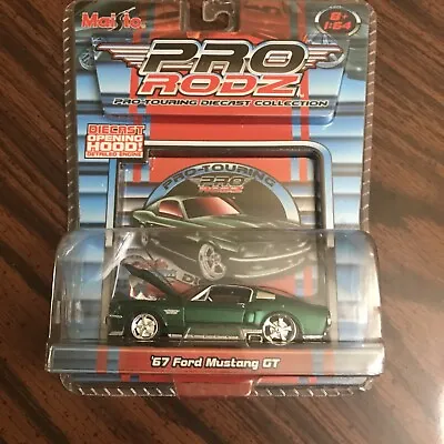 2006 Maisto Pro Rodz 67 Ford Mustang GT Die Cast 1:64 Pro Touring Green New • $10.40