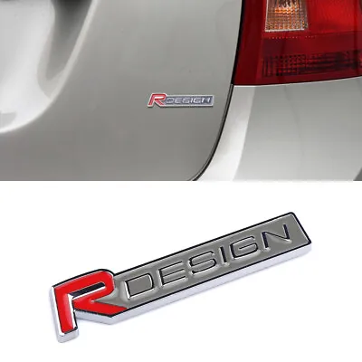 R DESIGN Car 3D Logo Sticker Emblem Badge Decal For Volvo XC60 XC90 S60 V70 RED • £5.26