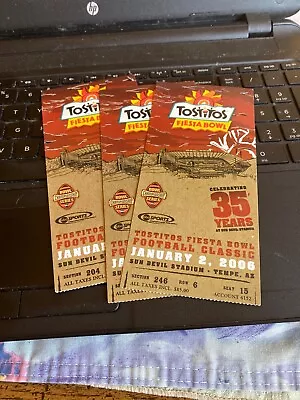 $29 • Buy 2006 Tostitos Fiesta Bowl Ticket Stub Ohio State Vs Notre Dame