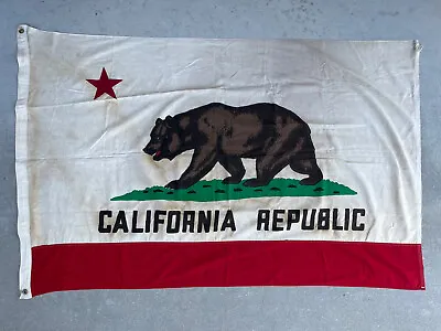 Vintage California Republic Bear State Flag 4x6 Ft Distressed Vibrant Colors • $399.95