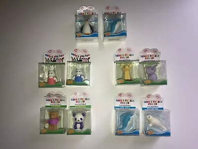 £19.76 • Buy Ty Beanie Puzzle Erasers CHOOSE SET OF 2 Animal Iwako Eraserz Easter Basket Toy