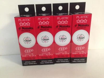 $65 • Buy Nittaku 3 Star Premium 40+ Table Tennis Balls (Plastic) - Made In Japan
