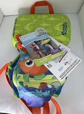 Stearns Puddle Jumper Under 30lb Infant Hydroprene Fish Print Life Jacket *New* • $20.99