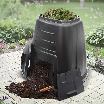 Composter Large 220L Garden Compost Recycle Bin Eco Friendly Soil Rubbish Waste • £64.99