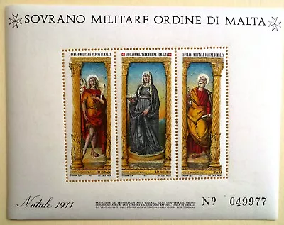 Smom Military Order Of Malta Unif Bf 4 Christmas 1971 Mnh • $1.48