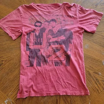 U2 Band Shirt Mens XL Red Rolling Stone Collection Magazine Official Distressed • $16