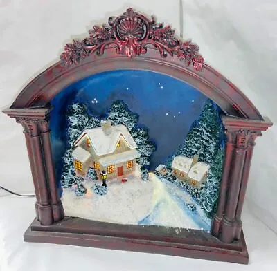 £45 • Buy Fibre Optic Christmas In Fireplace Scene Decorative Ornament 29x29cm