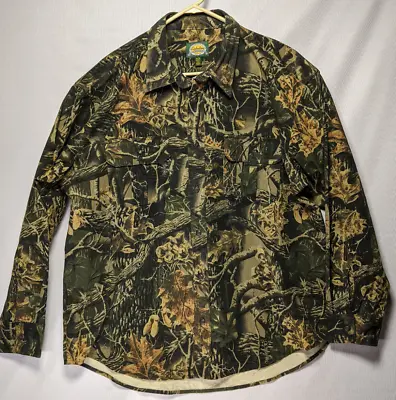 Cabela's Seclusion 3D Camo Button Up Shirt Men's XL Hunting Long Sleeve • $25.08