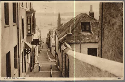 Very Nice Scarce Old Postcard - A Bit Of Old Falmouth - Cornwall 1956 • £1.99