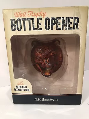 Trophy Bear Head Cast Iron Bottle Opener Wall Mounted MAN CAVE New • $9.95